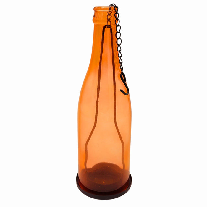 Glass Bottle Hanging Tealight Holders - Choice Of 6 Colours