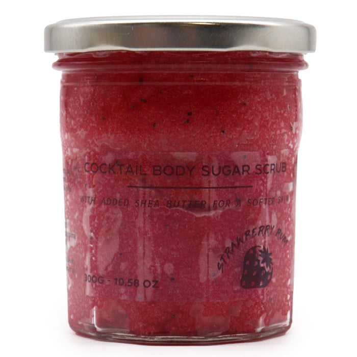 Gommage corps au sucre parfumé 300g - Rhum Fraise