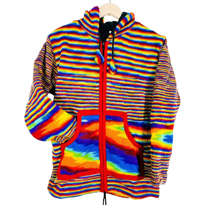 GRINGO FAIRTRADE 100% Wolle Strickpullover – Türkis