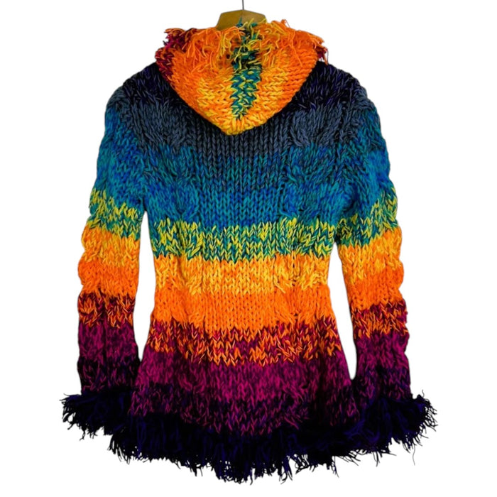 GRINGO FAIRTRADE 100% Wolle Strickpullover – Türkis