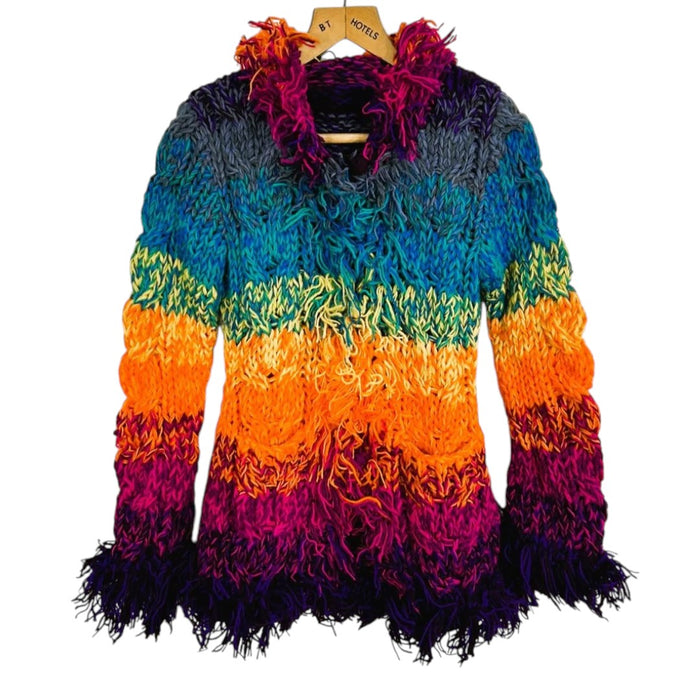 GRINGO FAIRTRADE 100% Wolle Strickpullover – Türkis