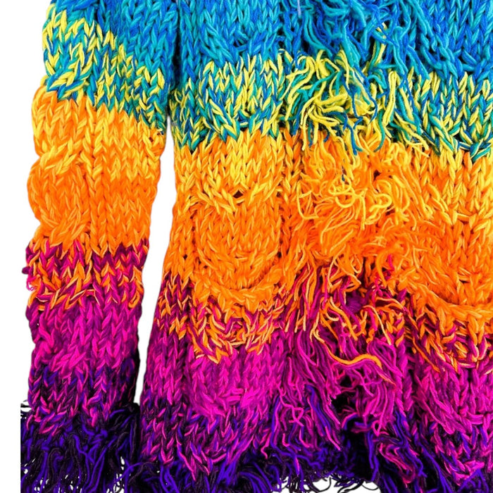 GRINGO FAIRTRADE 100% Wolle Strickpullover – Türkis