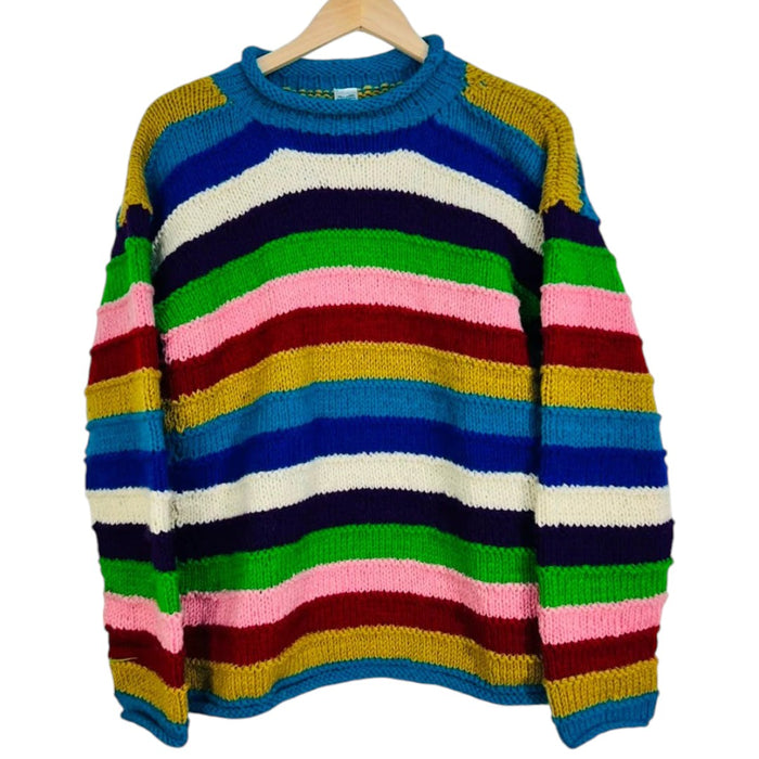 GRINGO FAIRTRADE 100% Wolle Strickpullover – Türkis