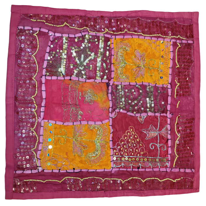 Indian Patchwork 'Radishna' Cushion Cover - Assorted Colours