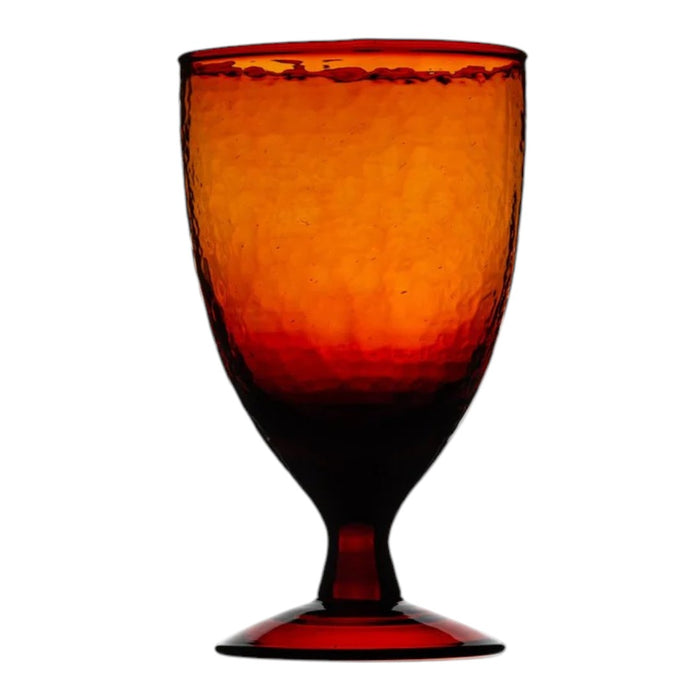 Recycled Glass Wine Glass - Berry Red