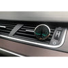 Circular car air freshener with teal tree of life design and stainless steel frame for vent attachment in aromatherapy kit