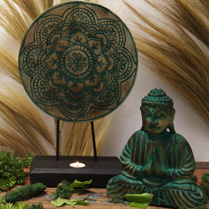 Buddha Feng Shui Set - Buddha-Knoten, Grün