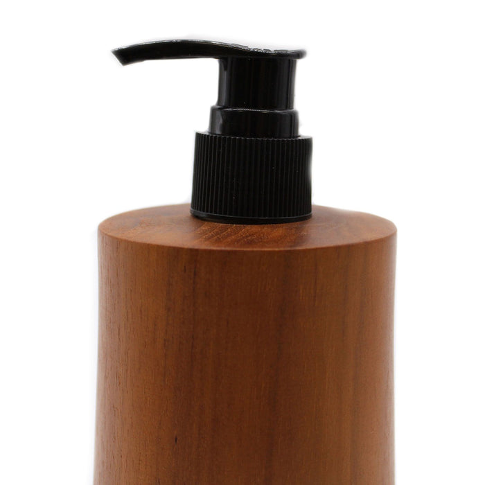 Seifenspender aus natürlichem Teakholz – konisch zulaufend – 200 ml