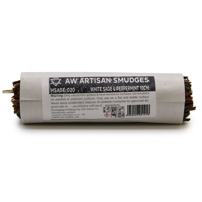 Smudge Stick - White Sage & Peppermint (10cm)