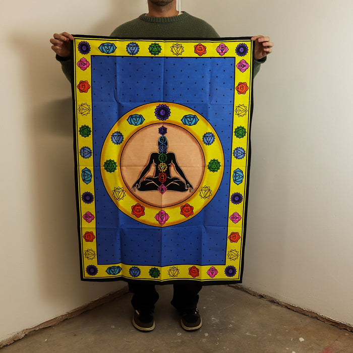 Cotton Wall Art (70x110cm) - Chakra Vibrant