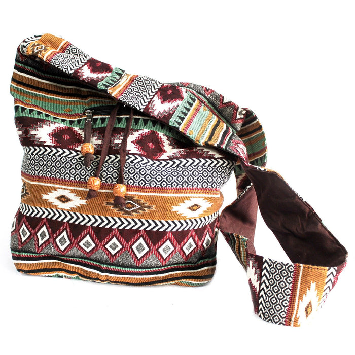 Jacquard Studententasche - Schokolade