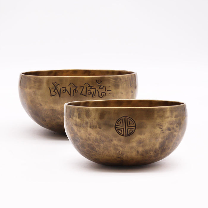 Medium Nepalese Brass Singing Bowl - Moon, 15cm