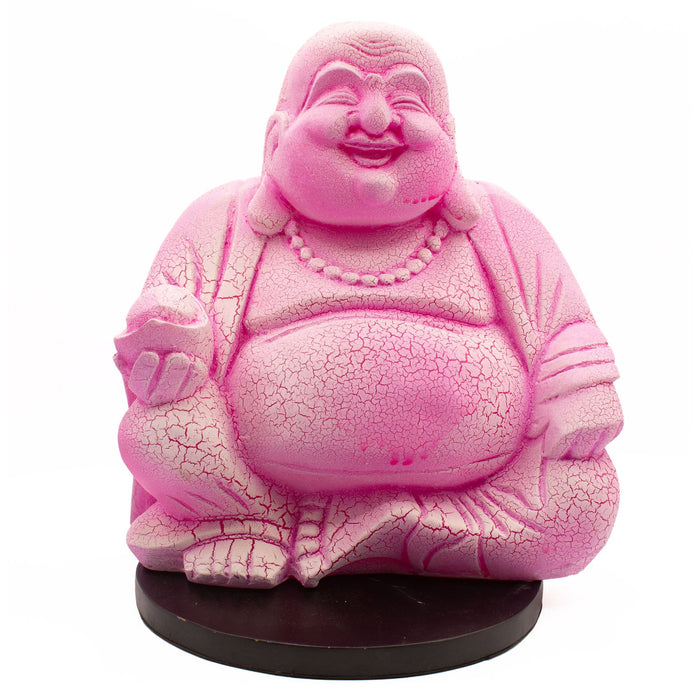Buddha Glow Lamp - Laughing, Dragonfruit Crackle