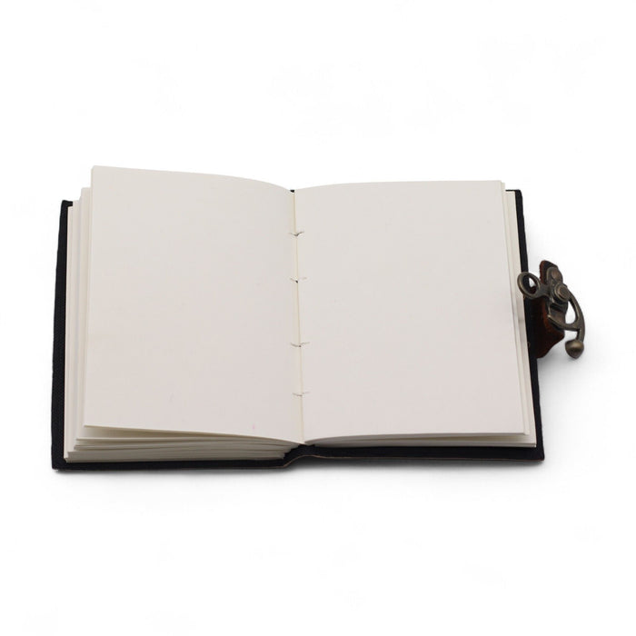 Notizbuch aus bedrucktem Leder – Schluss mit dem Doom Scrolling (18 x 13 cm)