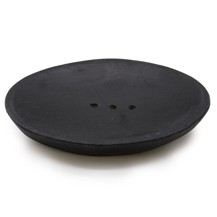 Ovale Seifenschale aus schwarzem Marmor - Oval, schwarzer Marmor