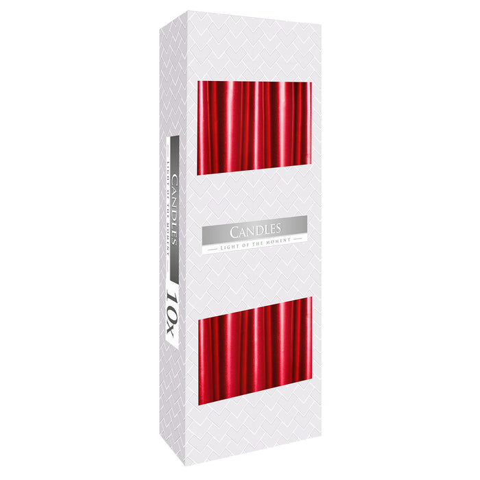 Tafelkerze – Rot Metallic