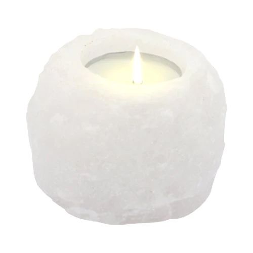 Himalaya-Salz-Kerzenhalter – Kristallstein
