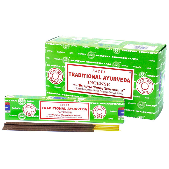 Bâtonnets d'encens Satya - Ayurveda traditionnel