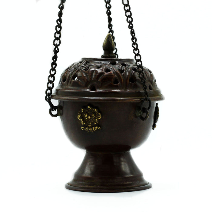 Classic Tibetan Copper Hanging Incense Burner
