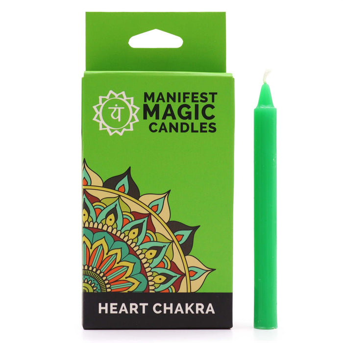 Manifest Magic Kerzen - Herzchakra, Grün