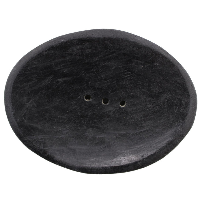 Ovale Seifenschale aus schwarzem Marmor - Oval, schwarzer Marmor