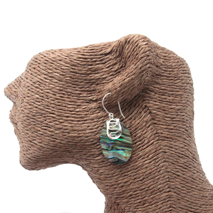 Ohrringe aus Sterlingsilber und Abalone – Wirbel