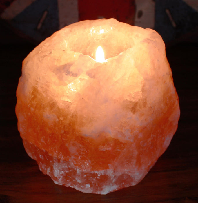 Himalaya Salz Teelichthalter – Einzeln