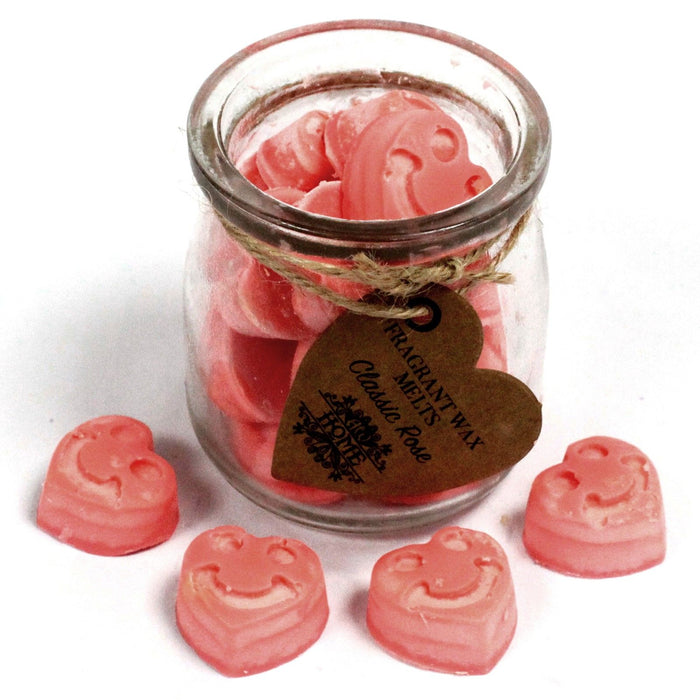 Sojawachs-Melts im Glas – Klassische Rose