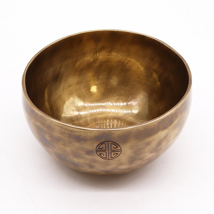 Large Nepalese Brass Singing Bowl - Moon, 17cm