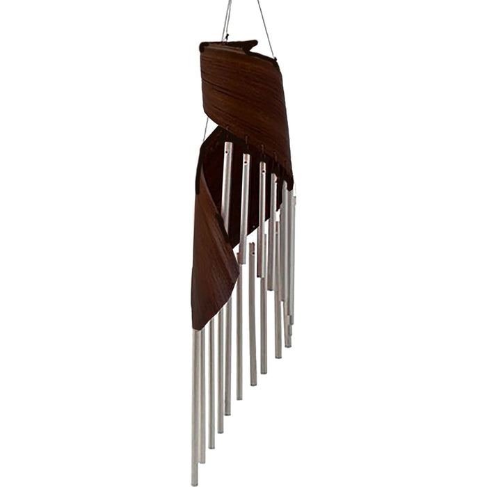 Carillons Éoliens en Feuilles de Cocotier - Chocolat
