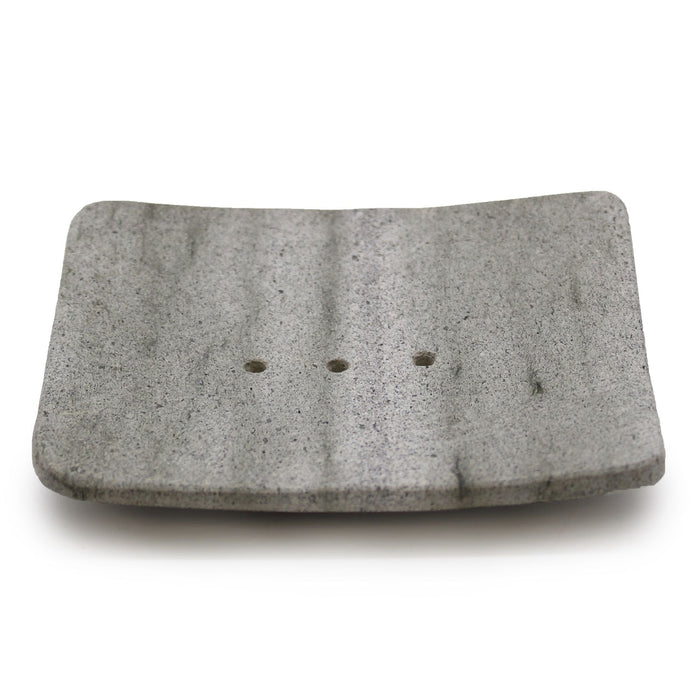 Seifenschale aus Stein – Quadratisch, Ziolith-Stein