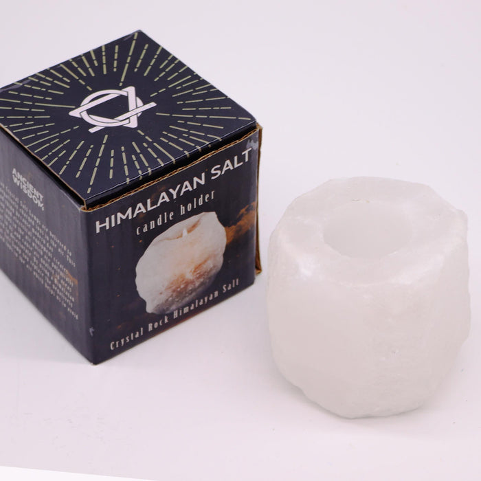 Himalaya-Salz-Kerzenhalter – Kristallstein