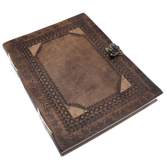 Riesiges Lederbuch – Personalisierbares Gästebuch (33x25 cm)