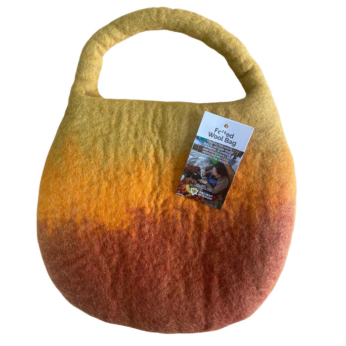 Gefilzte Tasche – Biene, Sonnenaufgang-Orange
