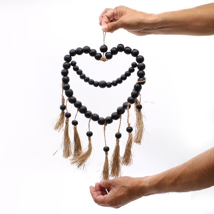 Large Beaded Heart Hanging