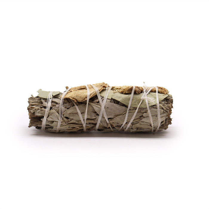 Smudge Stick - White Sage, Eucalyptus & Ginger (10cm)