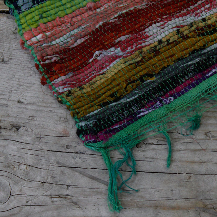 Medium Rag Rug - Green