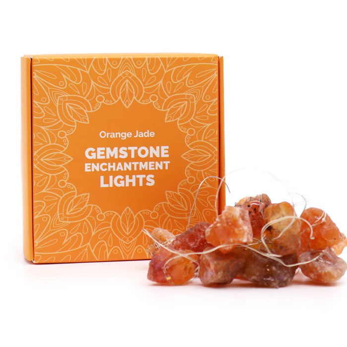 Lumières d'Enchantement de Gemmes - Jade Orange