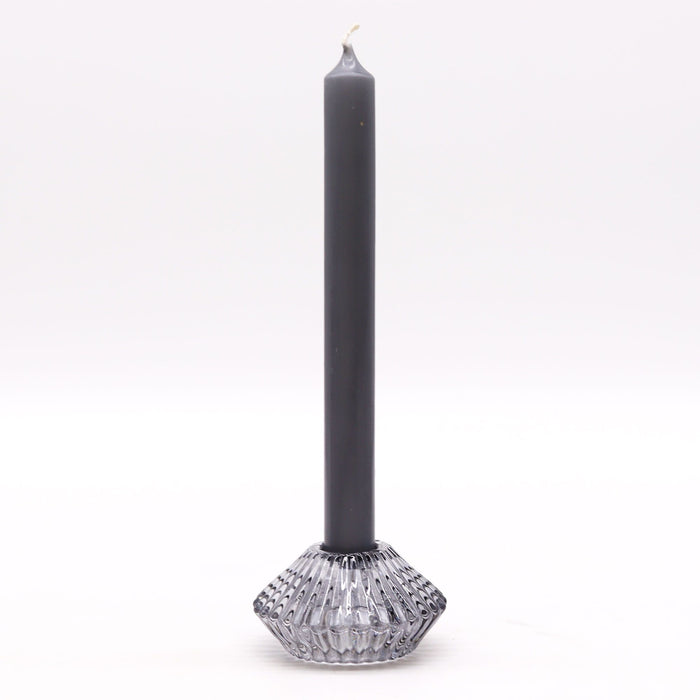 Flower Flip Dinner Kerzen- / Teelichthalter – Midnight Grey