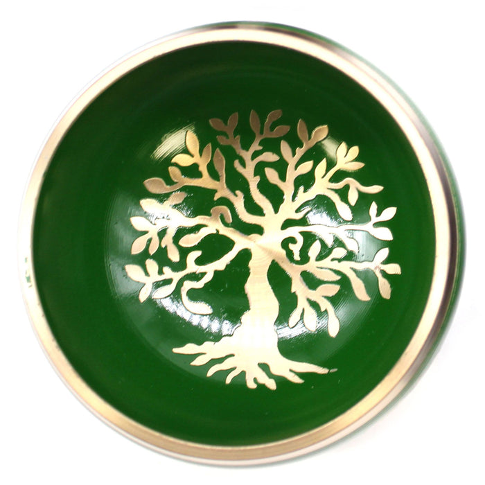 Tree of Life Singing Bowl Set - Green