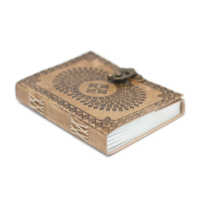 Leder Notizbuch - Mandala (18x13cm)
