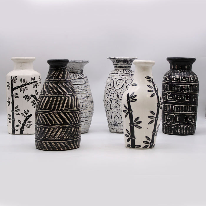 Dekorative konische Keramikvase – Griechisch, Schokolade