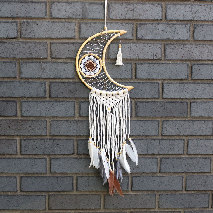 Makramee Traumfänger - Mond