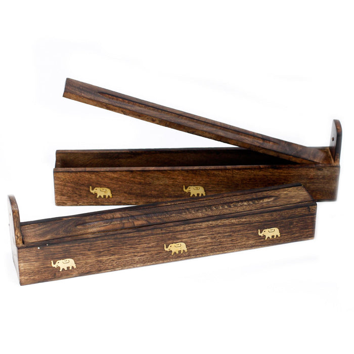 Räucherbox aus Mangoholz – von oben befüllbar