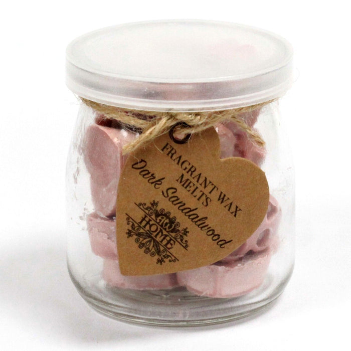 Sojawachs-Melts im Glas – Dunkles Sandelholz