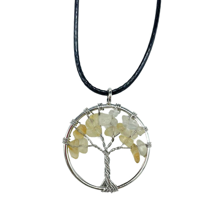 Gemstone Tree of Life Pendant - Carnelian