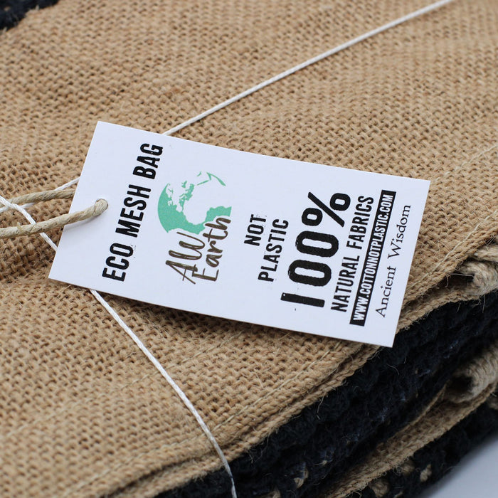 Jute- und Baumwollnetzbeutel – Natur