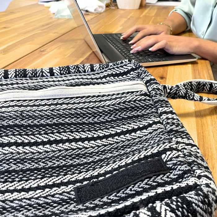 Banjar Laptoptasche - Graue Streifen