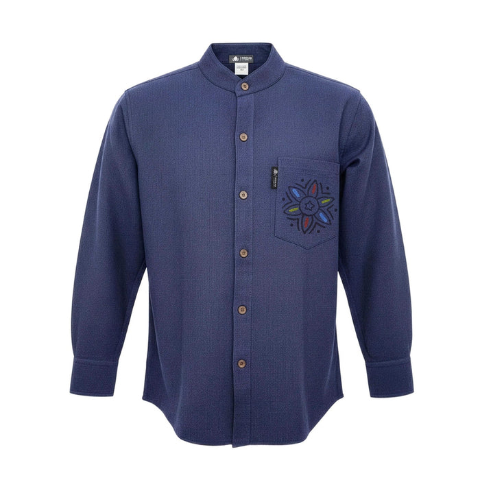 Soft Cotton Kathmandu Shirt - Indigo (Medium)