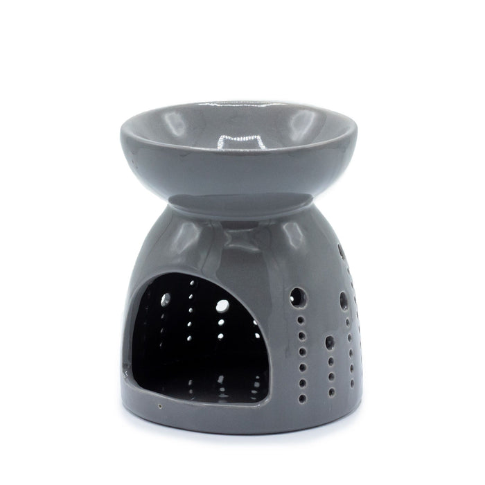Keramik-Duftlampe – Blasen, Grau
